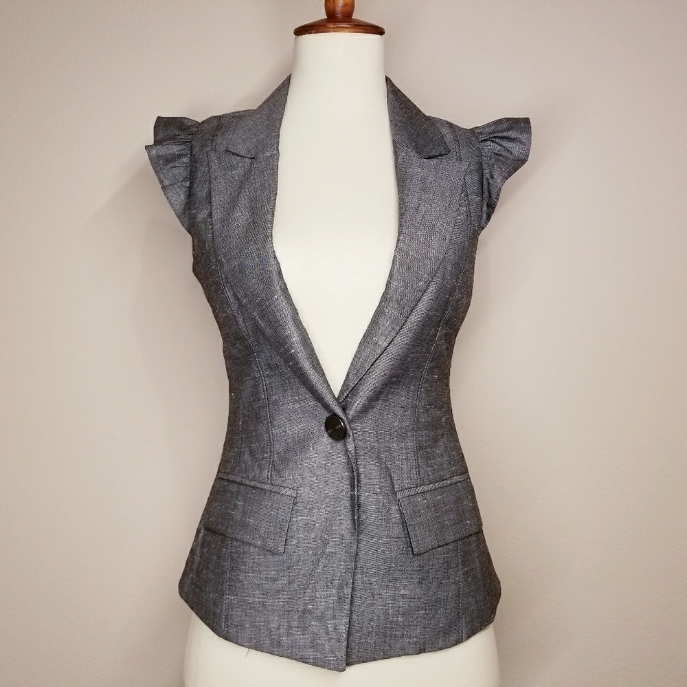 BEBE hourglass blazer vest